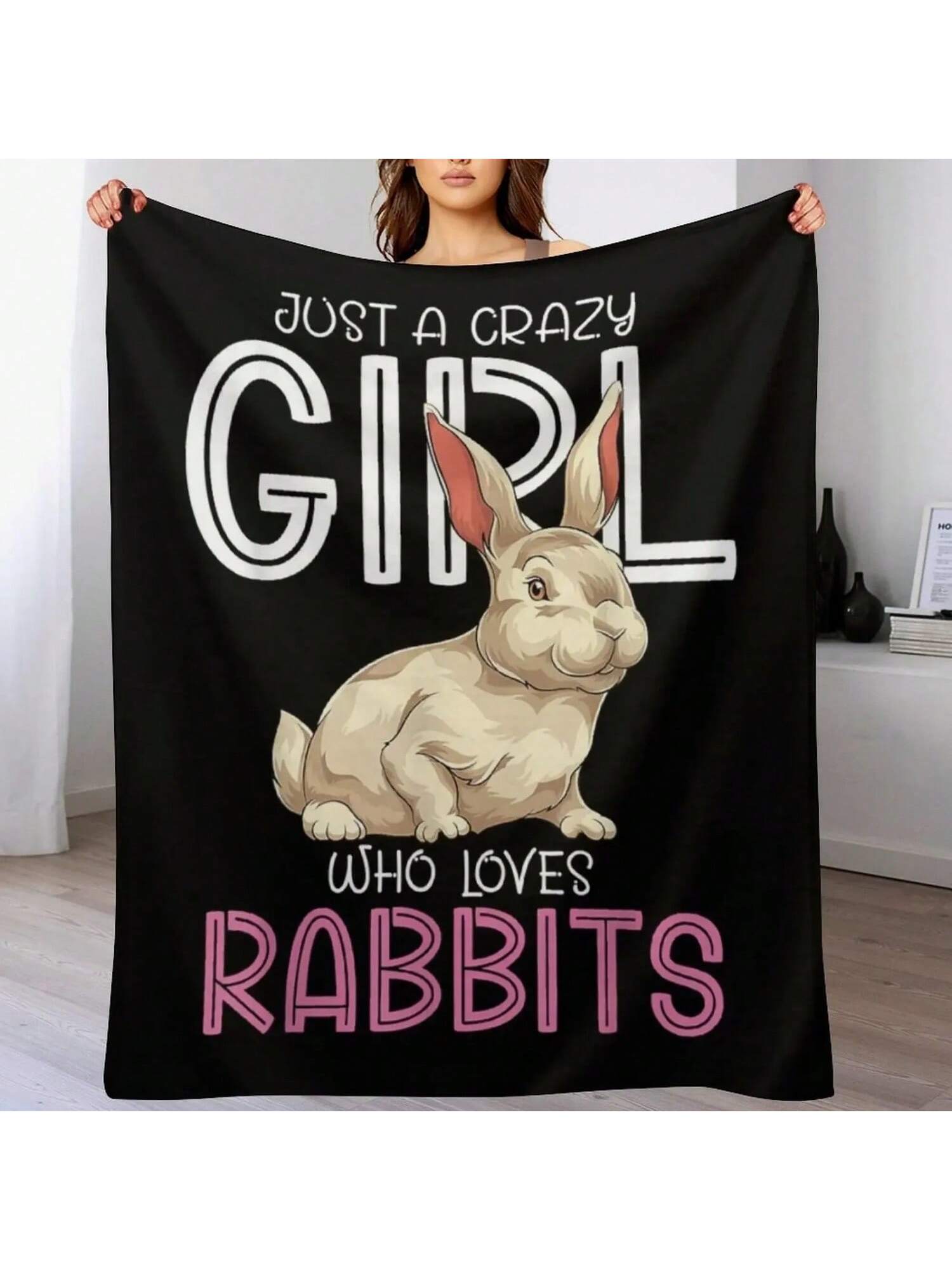 Animal Lover Wounisex Bunny Just A Crazy Girl Who Loves Rabbits T-Shirt S разноцветный