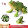 Children's Amphibian and Reptile Model Toy Set - Includes Bullfrog, Tree Frog, and Horned Frog for Science Education.