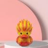 Duck Figurine Creative Ice/Fire Duck Statue Small Resin Animals Desktop Decorations For Home Office
