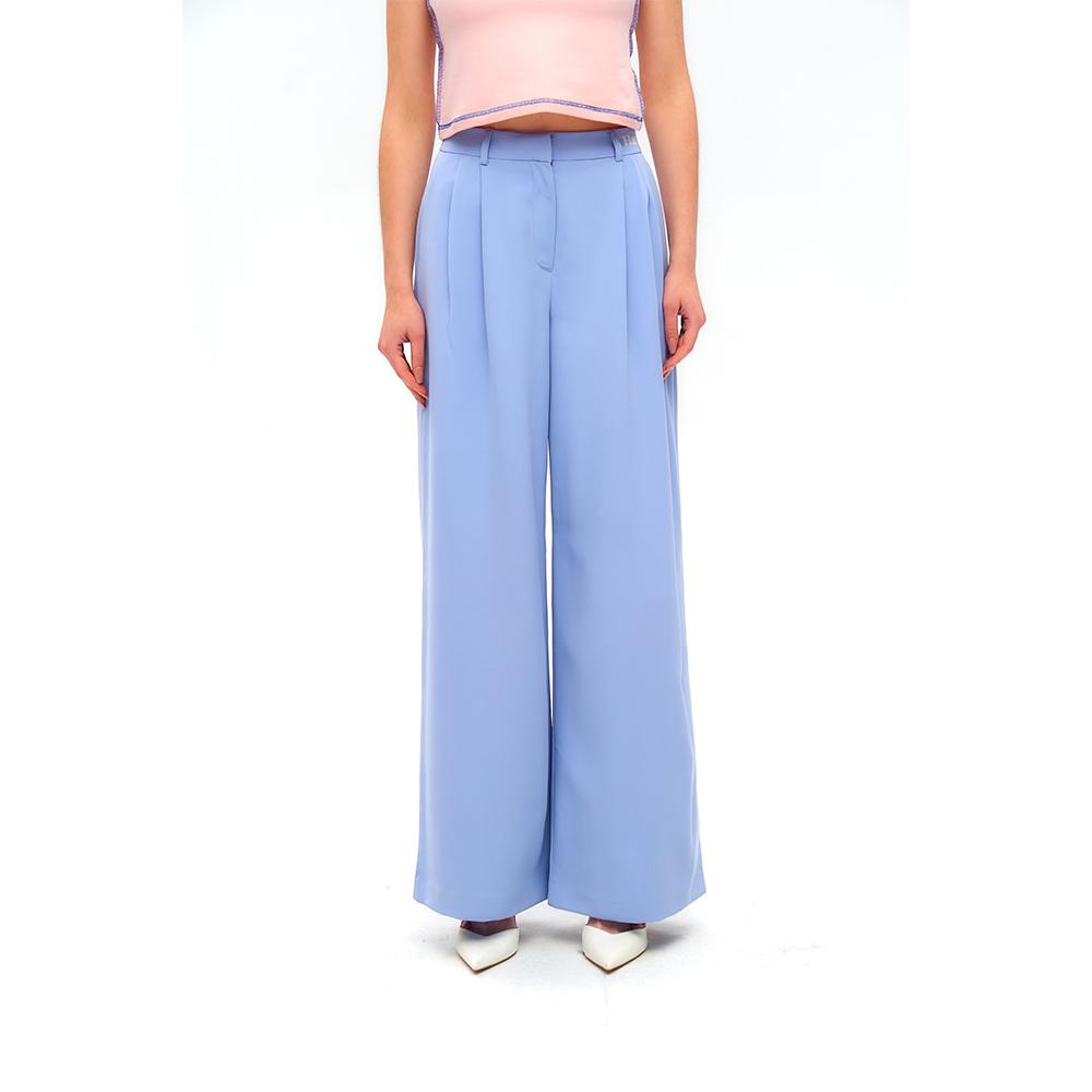 Hatu Wided Fit Trousers Sky Blue