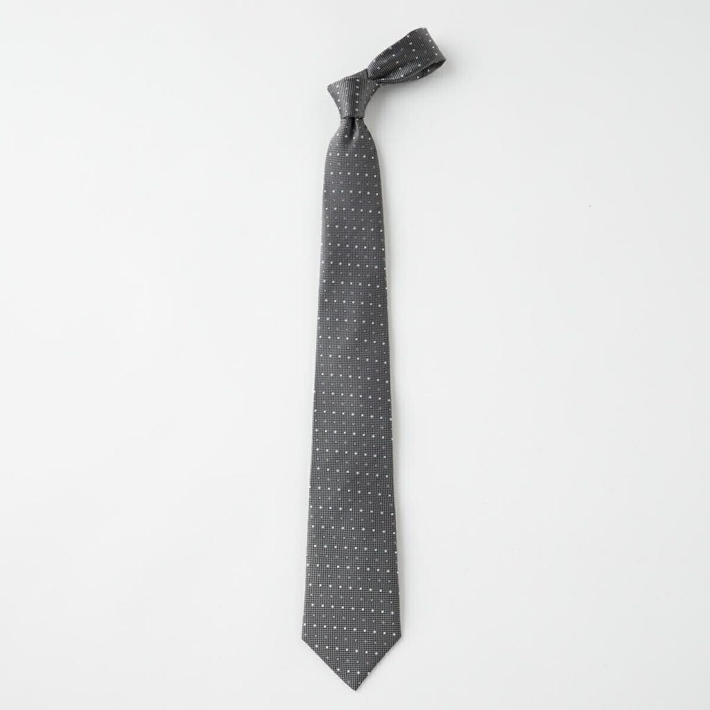 [Ogier] 100% Silk Tie, Regular Tie, Jacquard Weave, Dot Pattern, Gift, Business, Men's, Stylish, 8cm Width