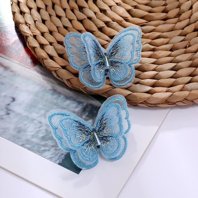 2025 Trendy Embroidered Butterfly High-end Earrings, Women's Korean Mori Temperament Stud Earrings, Pendants, Long Earrings.