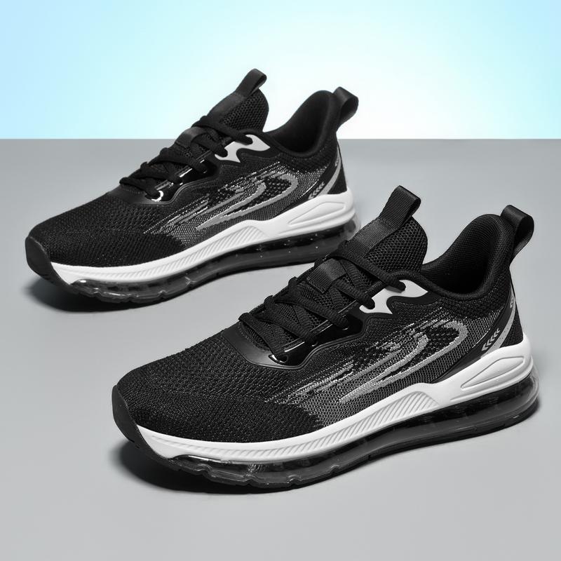 Men's Shoes Summer New Style Fly Woven Mesh Sports Soft Bottom Air Cushion Youth Running
