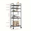 Multi-Layer Kitchen Rack Floor To Floor Storage Rack Household Microwave Stove Shelves Multi Scene Tool Pot Rack Kitchen Storage