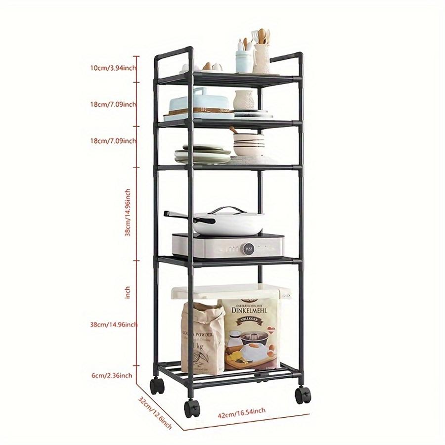 Multi-Layer Kitchen Rack Floor To Floor Storage Rack Household Microwave Stove Shelves Multi Scene Tool Pot Rack Kitchen Storage