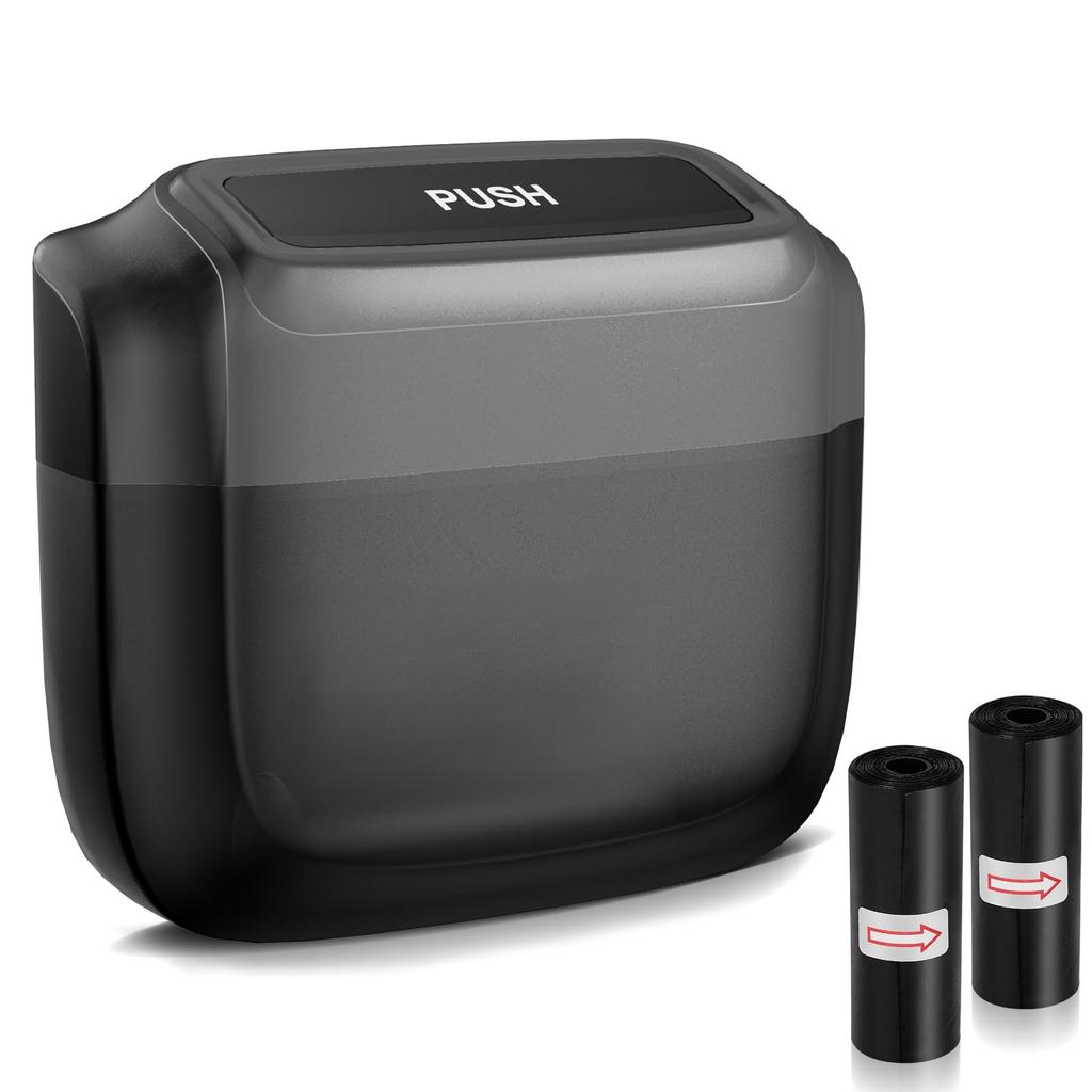 ZUKIDA Car Trash Car Storage Case Car Trash with Lid Built-in Storage