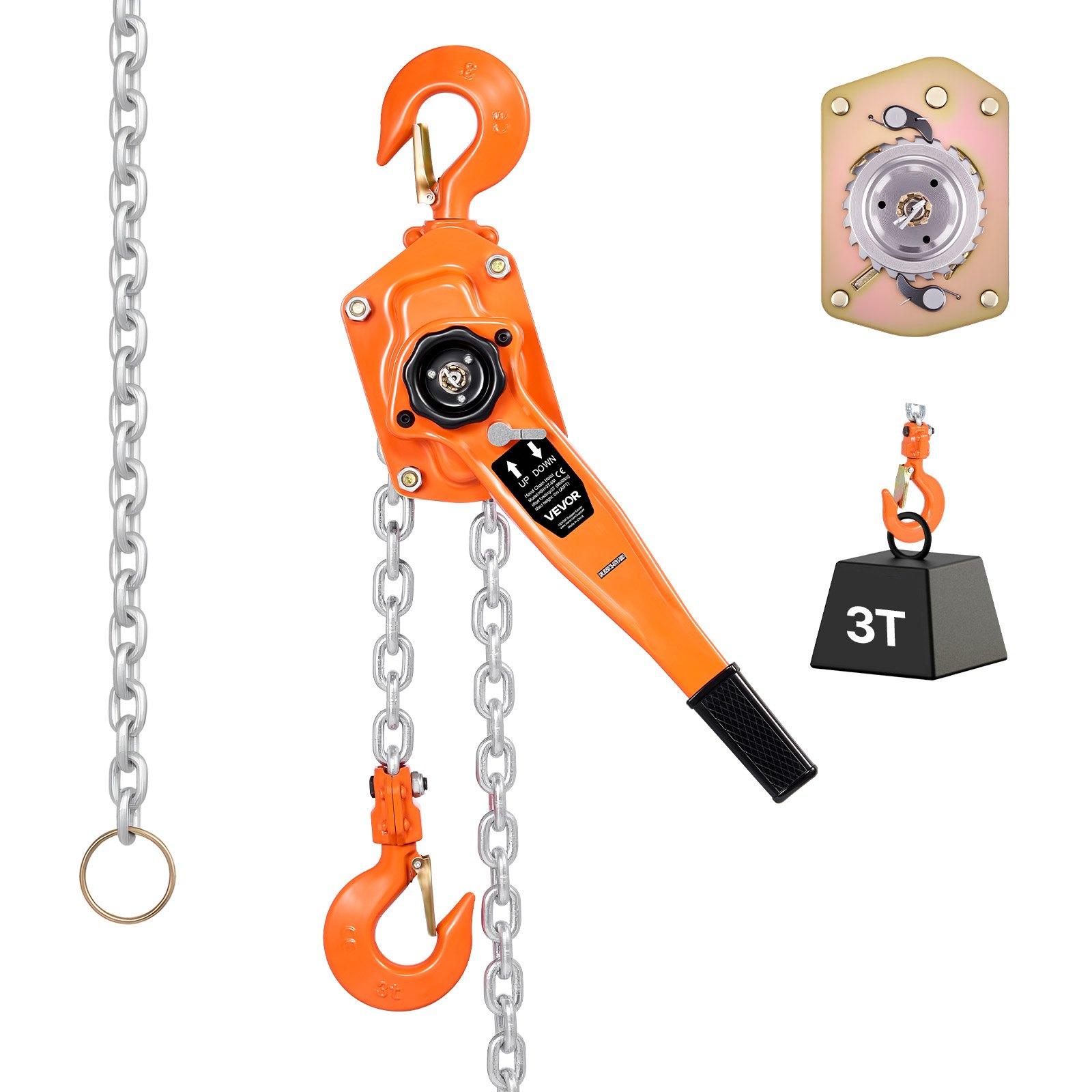 VEVOR Manual Lever Chain Hoist, 3T