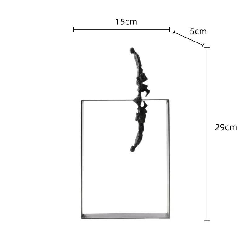 Artigianato in Metallo Figura di Movimento Creativa Sportivo di Immersione Scultura Astratta Nuotatore Statuetta Metallica Decorazione per la Casa