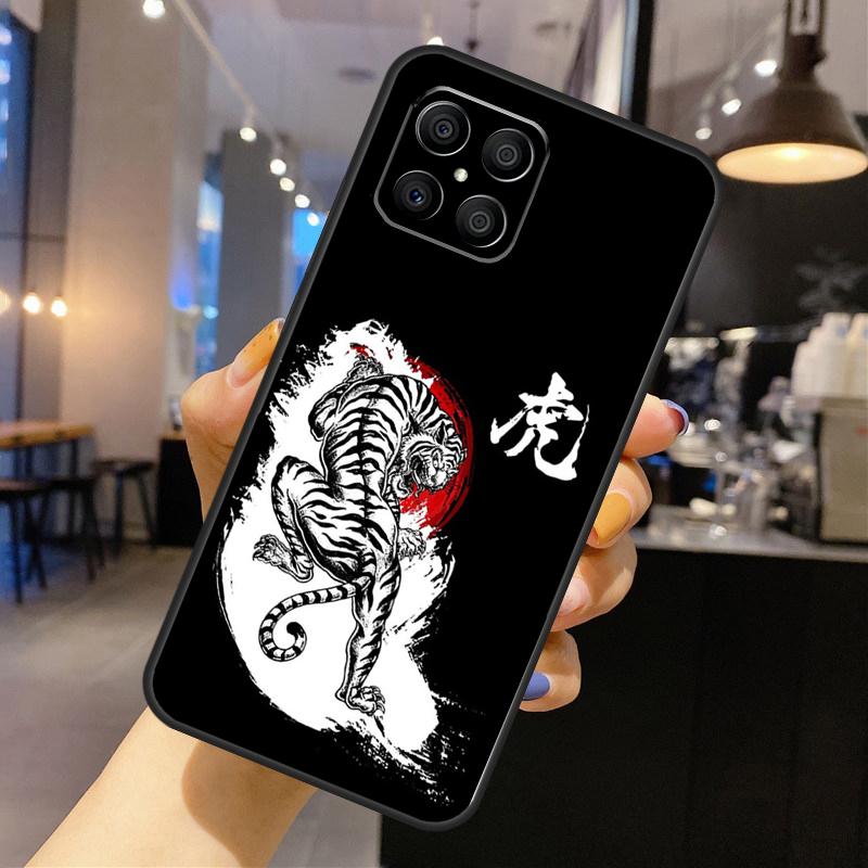 Japanese Tiger For Honor Magic 7 5 6 8 Pro Case For Honor 200 400 Lite 70 90 X8c X8b X9a X9b X9c X9d Win RT