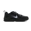 Nike Air Monarch 4 Slip Resistant Abrasion Resistant Low top Chunky Sneakers Unisex Black White 415445-001(Team140-S-BOX)