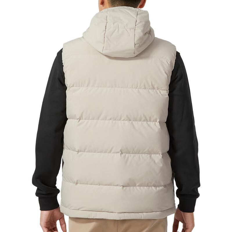 Adidas Down Vests Men's Gray Hooded Moderate HY3935