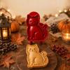 Mini Moldes para Pasteles de Mano con Temática de Otoño Recubrimiento Antiadherente Sello para Masa de Pastel Horneado de Halloween
