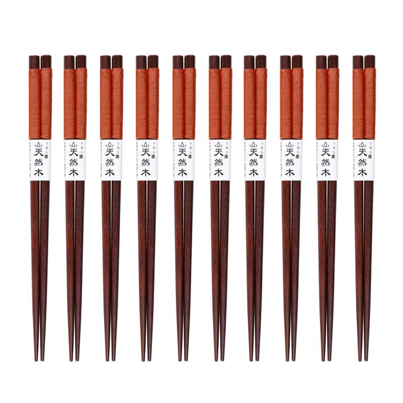 10 Pairs Wooden Chopsticks Sushi Sticks Chinese Chopstick Set Reusable Food Chop Sticks Japanese Sushi Chopsticks Wood Tableware