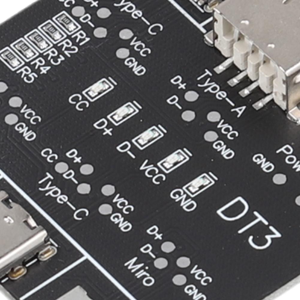 DT3 USB Cable Tester USB Type-C Date Cable On-Off Detection Data Cable Inspection Board USB Cable Checker for iOS Android
