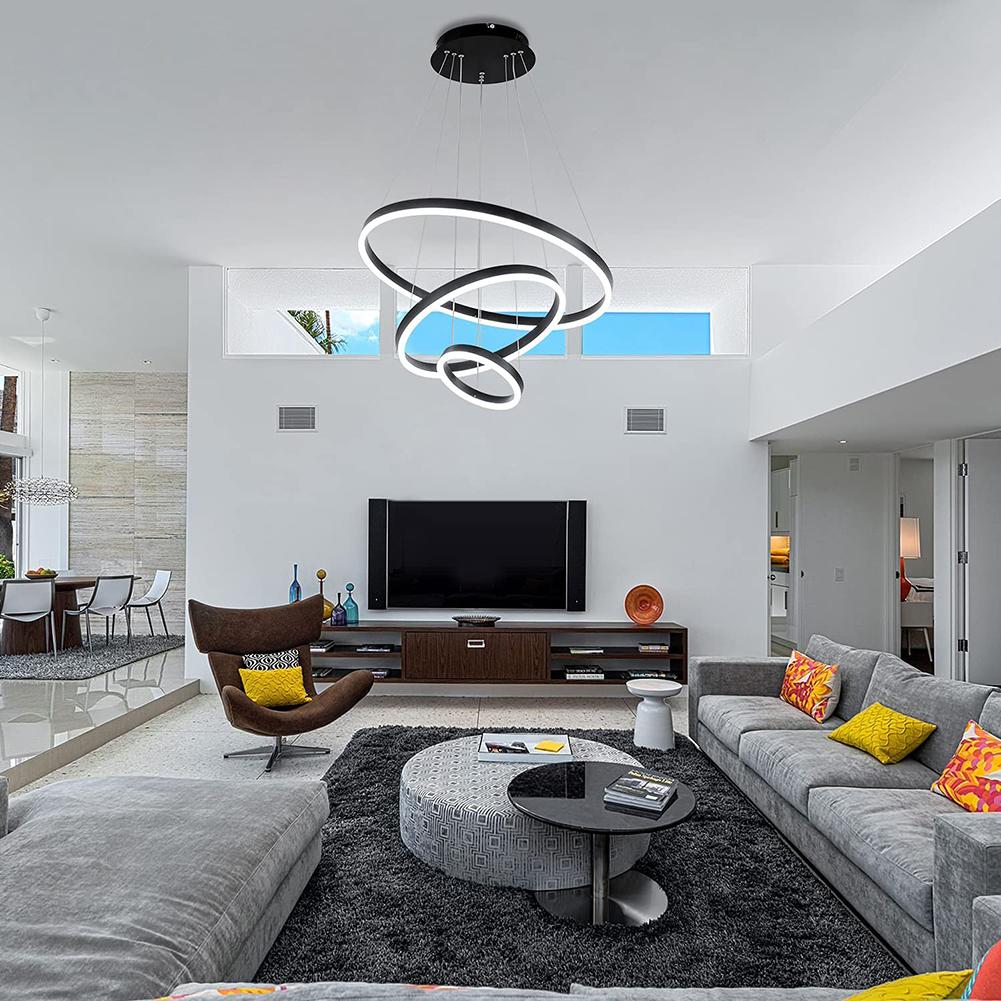 Nordic Luxury Hanging Light Adjustable LED Pendant Chandelier High Brightness for Living Room Dining Room Bedroom Decor Ornament