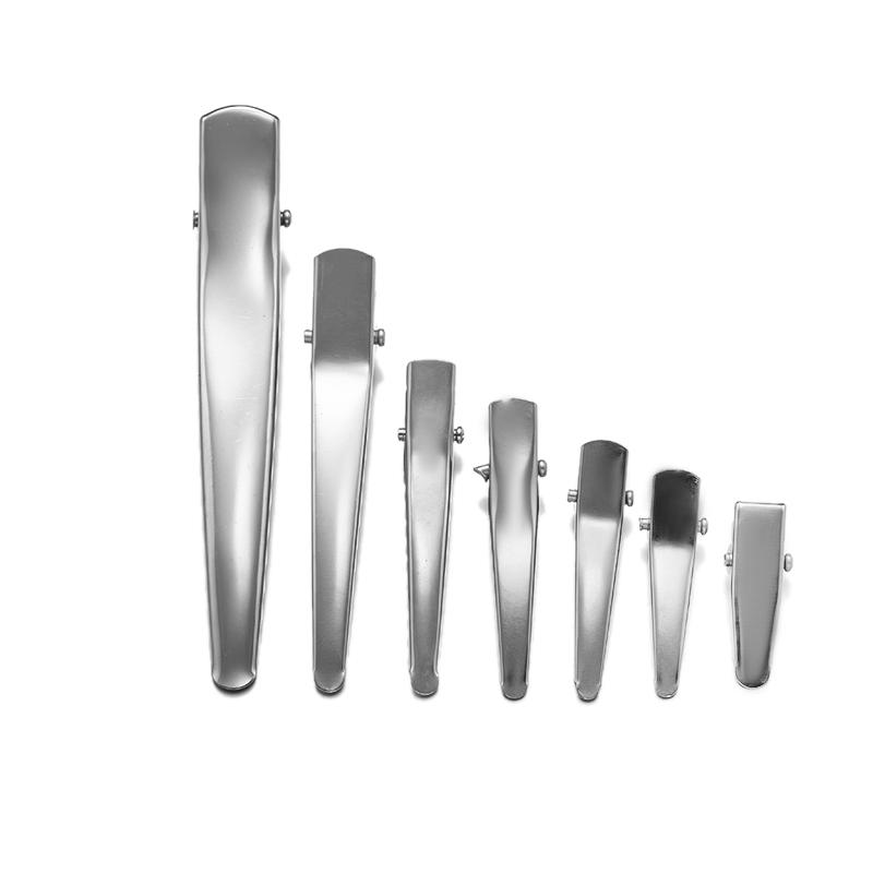 

20 шт. 25/30/35/40/45/50/60/80 мм Плоские Металлические Одинарные Зажимы-Крокодилы с одним зубцом Основа для DIY Заколок Аксессуары для изготовления украшений 35mm