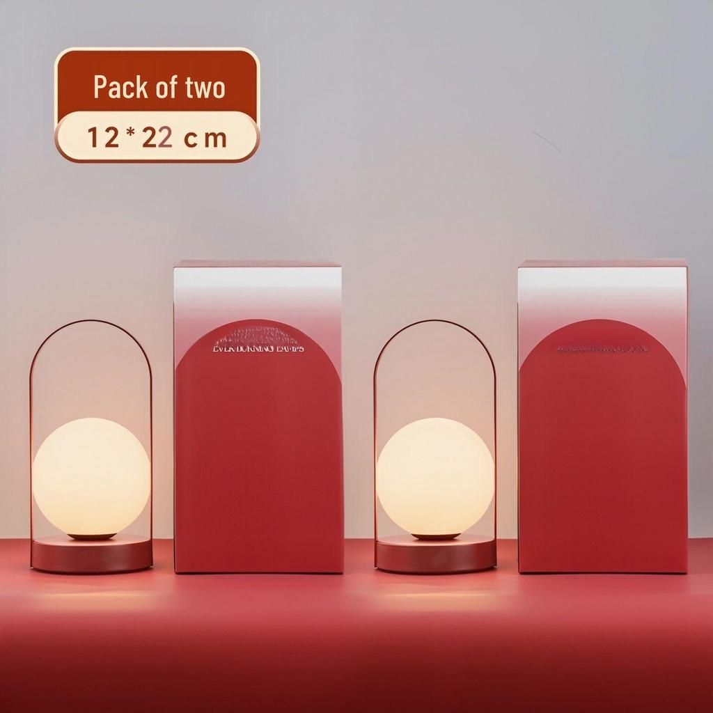 French Country 5W Red LED Bedside Light – Wedding Gift for Bride