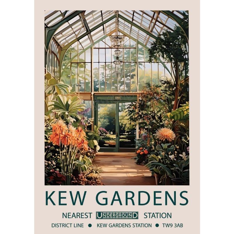 William Morris Klassisches Kunstwerk Kew Gardens London Floral Natur Landschaft Poster Leinwandmalerei Wandbilder Heimdekor