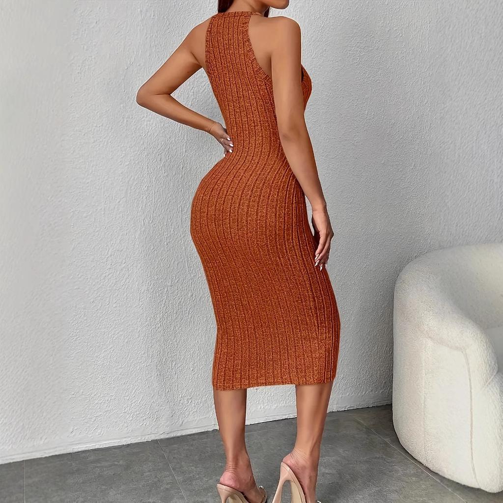 Ladies Elegant Spring and Summer Clothing Casual Sleeveless Tights European and American