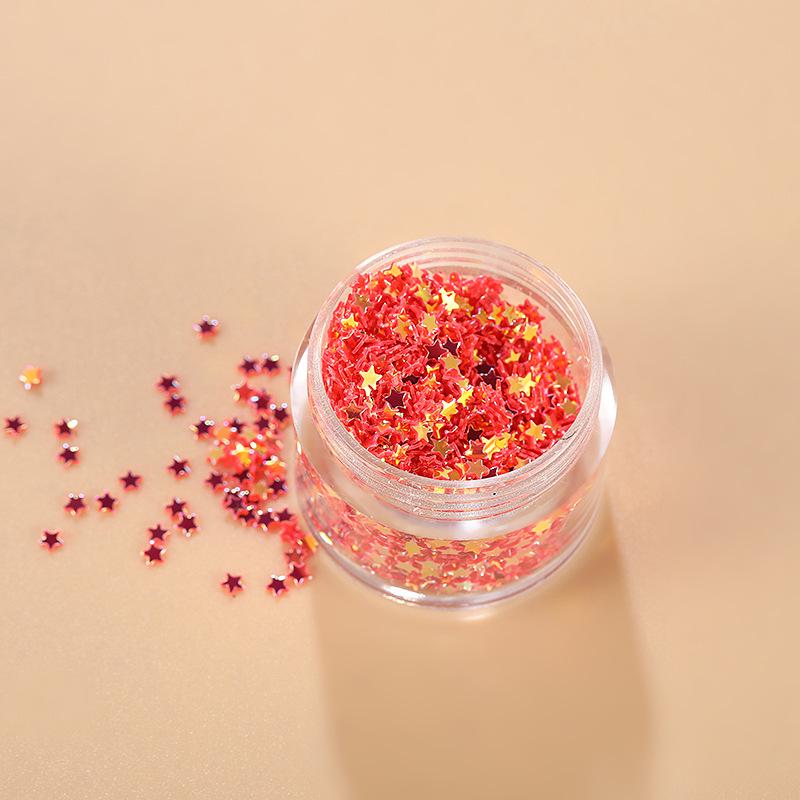 Korean Laser Star Nail Art Stickers: Trendy Handmade Glitter Decorations
