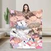 Super Warm Blankets Picnic L-Lost In The Cloud Anime Throw Blanket Flannel Bedspread For Couch Chair Bed Sofa Bed Cover