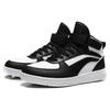 Li Ning Knight Mid Top Skateboard Shoes Men's Black White AGCM163-6