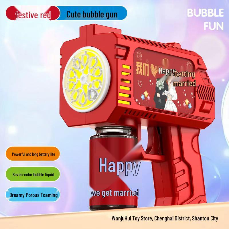 New Handheld Automatic Bubble Machine Toy for Kids - Popular Outdoor Electric Bubble Gun for Boys & Girls