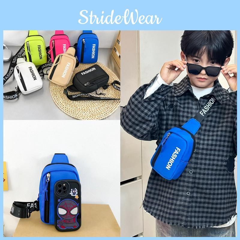 Patterns Letter Fashion Kids Single Shoulder Crossbody Chest Bag Gift Breathable