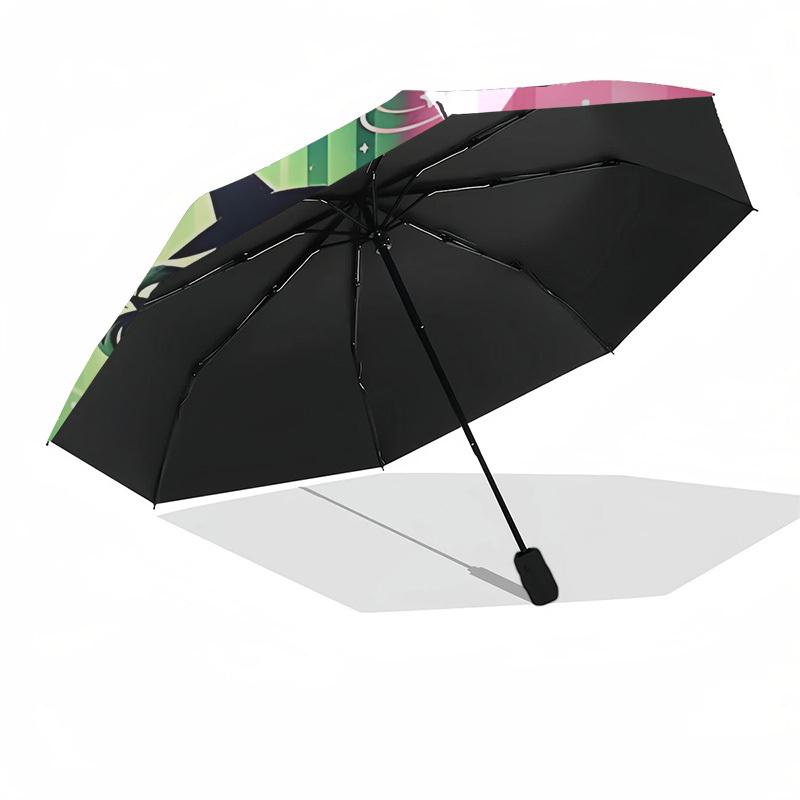 1pc Wicked Witch Princess Automatic Folding Umbrella, Portable Collapsible Design, Casual Outdoor Accessory L1127005