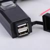 Motorcycle Vehicle-Mounted Charger Waterproof Usb Adapter 12V Phone Dual Usb Port Quick Charge 3.0 With Switch Moto Accessory