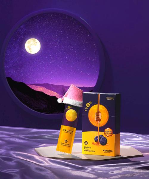 Frudia Blueberry Honey Overnight Sleeping Mask Pack 5ml, 20ea FREE