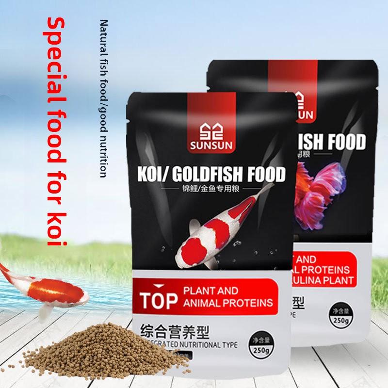SUNSUN Koi Zierfisch Goldfisch Futter Hoher Spirulina Gehalt Farbe Verstärkendes Fischfutter