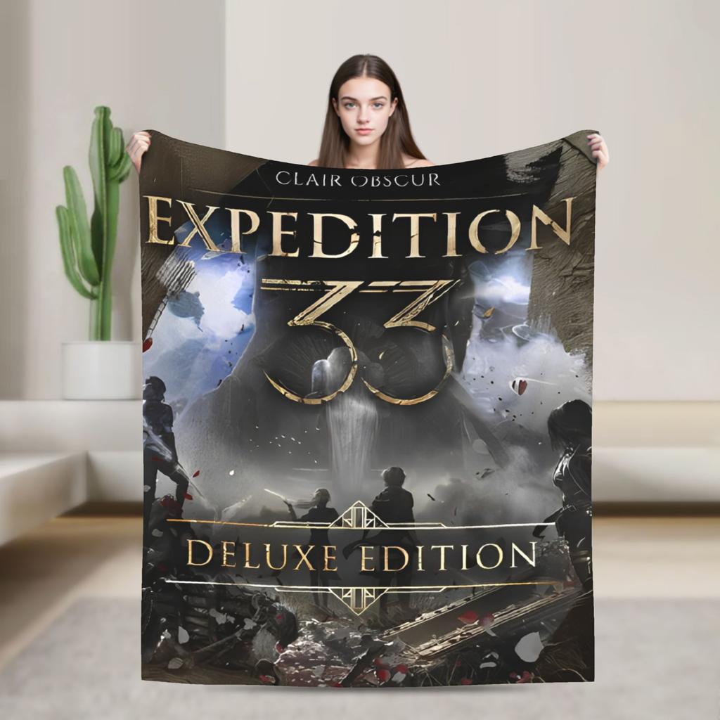 Clair Obscur Expedition 33 Maelle Plaid Kwaliteit Super Zacht Beddengoed Plaids Winter Picknick Slaapkamer Patroon Sprei