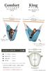 LA SIESTA Hammock Chair Havana Comfort Perfect for Sitting or Lying Down Load Capacity 130kg Azul/Blue (Indoor/Organic Cotton) Hanging/Freestanding