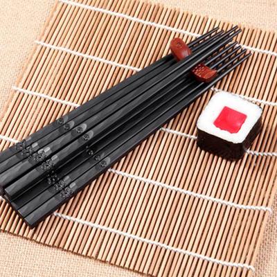 1 Pair Japanese Chopsticks Unbending Anti-slip Handles Alloy Japanese Sushi Chopsticks for Home