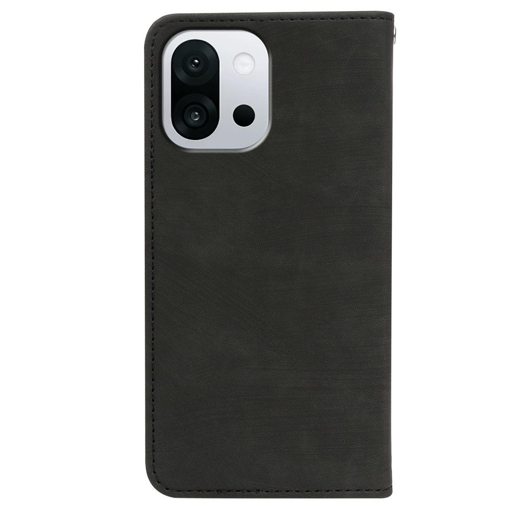 For OnePlus 13T 5G Case Strong Magnetic Leather Wallet Phone Cover with Striped Texture