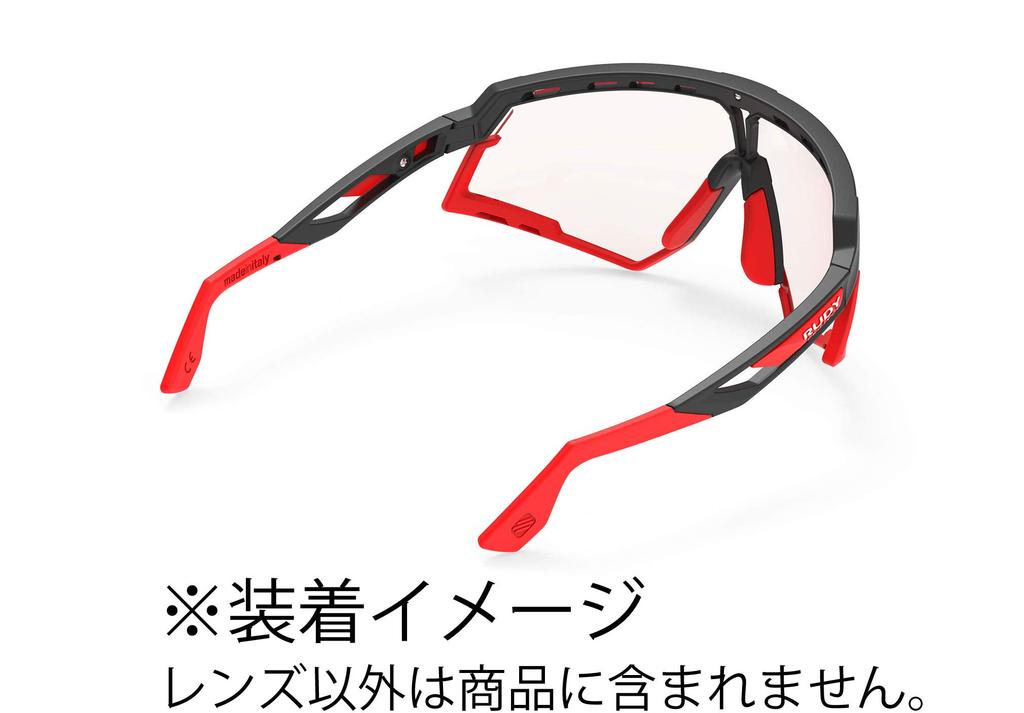 RUDY PROJECT Sports Sunglasses for and DEFENDER Lenses with ImpactX2 Photochromic Laser Red Lenses Cycling, Road, Triathlon, MTB, (LE528903)