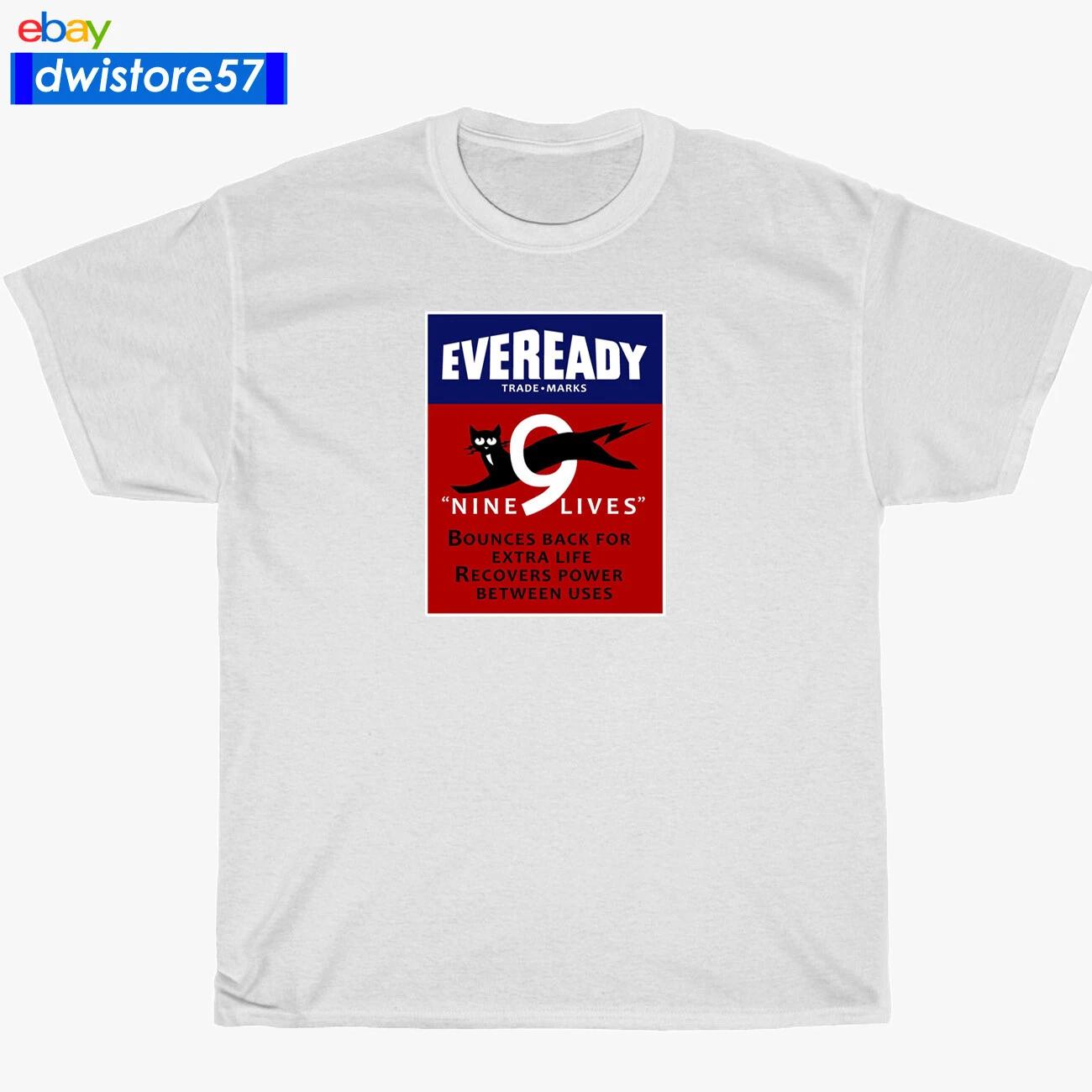 New Shirt Eveready Retro Logo Black/Navy/White/Grey Men s T-Shirt S-5XL S