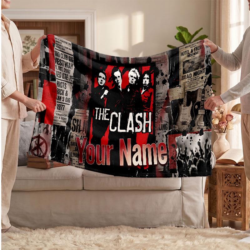 The Cure Flannel Blanket, Custom Name Text Personalized Soft Throw Blanket Home Decor Gift