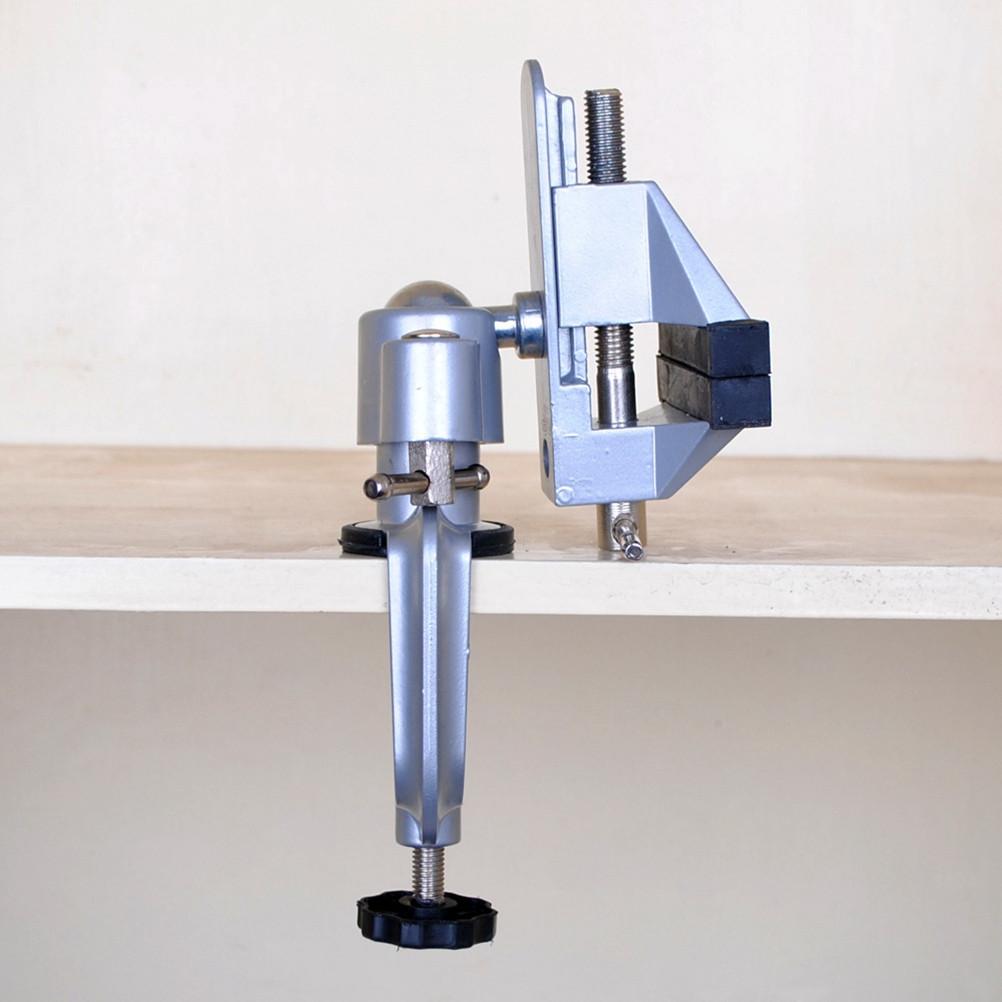 Mini Aluminum Bench Vise Clamp 30Mm Portable Lightweight Flat Table Clamp for Woodworking Jewelry Carving Milling Vise