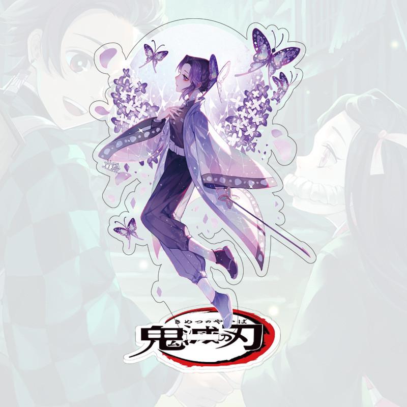 Adorable Kimetsu Yaiba Kamado Tanjirou And Kamado Nezuko Acrylic Ornaments For Display Butterfly