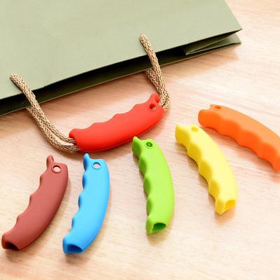 Silicone Labor-saving Bag Carrier with Plastic Buckle Vegetable Carrier Anti-strangle Carry-on
