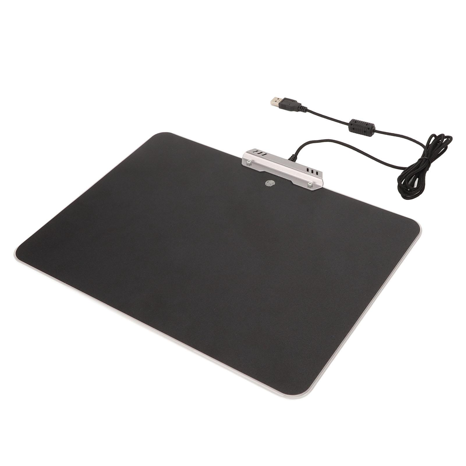 

Hard Mouse Pad Gaming 35x25cm Micro Texture Surfaces RGB Backlighting Waterproof Gaming Mouse Pad