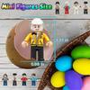 24PCS Mini Figures Building Bricks, Minifigures Stuffer, Mini People Figures Only Toy, Kids Gift for Christmas, Halloween, Birthday Party Supplies, Ea
