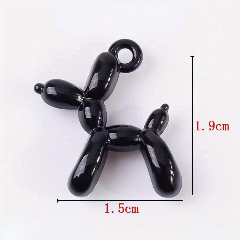 20pcs New Candy Color Cartoon Balloon Dog Pendant Women Beads Short Chain Choker Necklaces Collar Trendy Cute Puppy Jewelry Gift