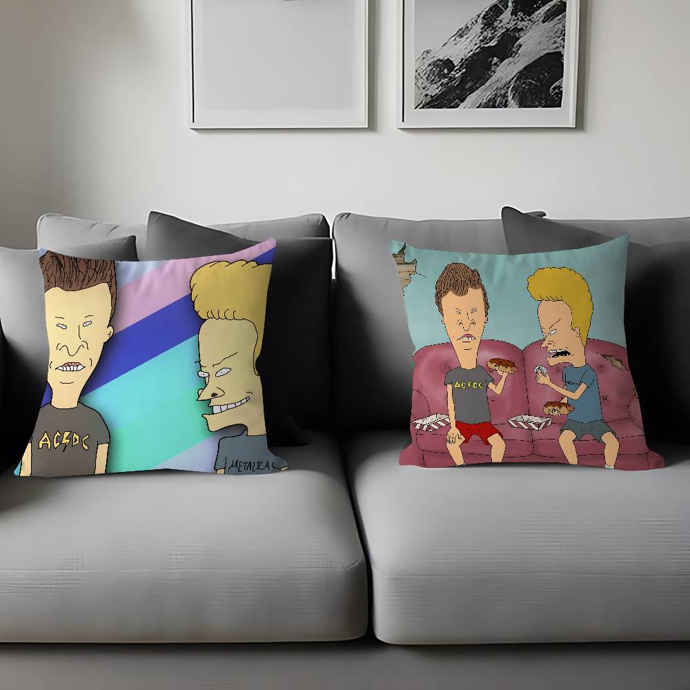B-Beavis And Butt-Head Personalized Pillow Dust Cover Bedroom Kids Party Decoration Pillowcase Birthday Children Gift