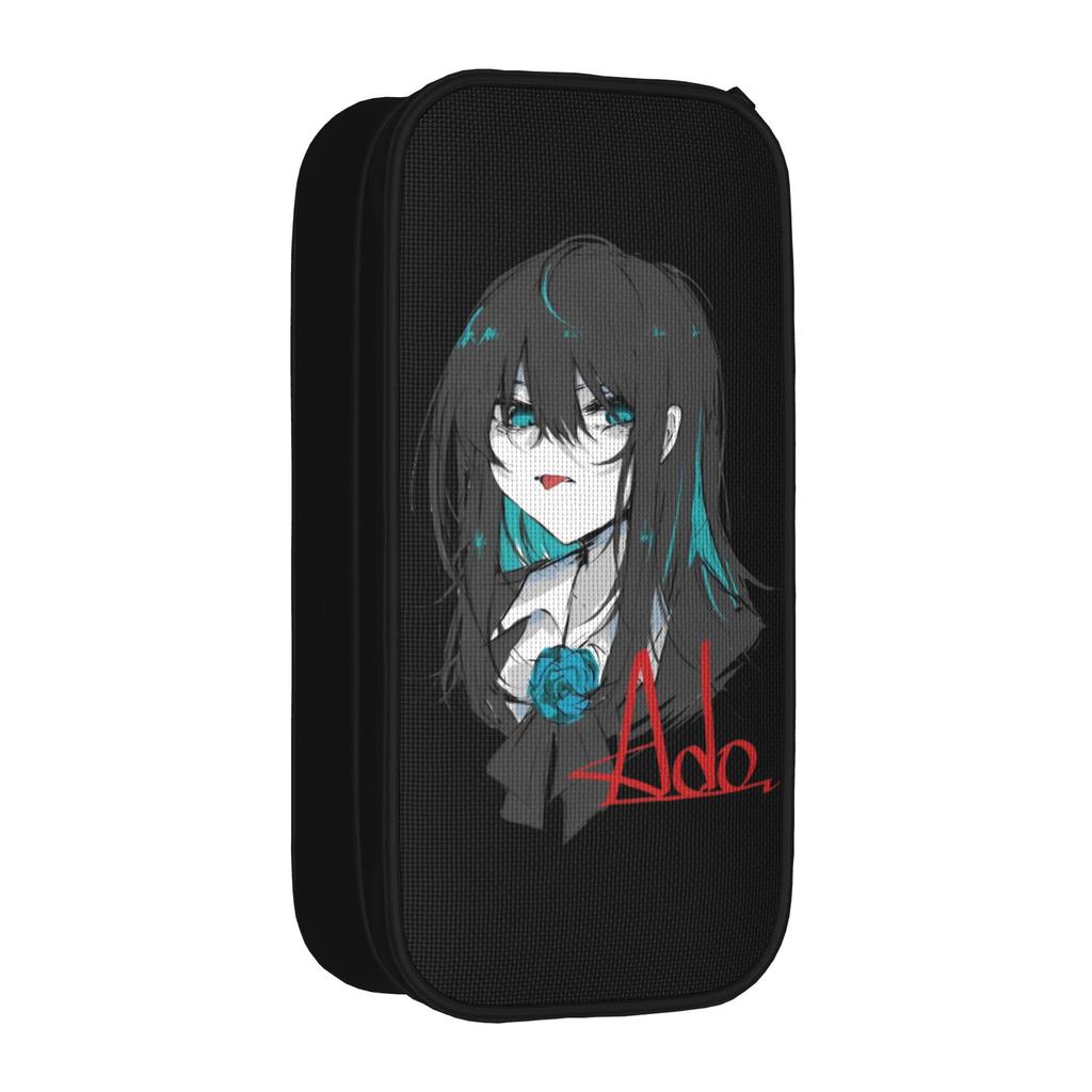 Fashion Goth Jrock Anime Pencil Cases Ado Pencilcases Pen Box for Student Large Storage Bag Students School Gifts Stationery