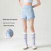 Damen Schnelltrocknende High-Waist Sportshorts - Locker, Anti-Exposure, Zweiteilig, Lässige Yoga- & Laufhose für den Sommer