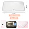 Large Screen Car Vanity Mirror,Rechargeable,Touch Sensor,Cosmetic Mirror,3 LED Light Modes, Stepless Dimming Visor,Makeup Mirror