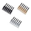 6Pcs Guitar Saddles Sturdy Metal Components Instrument Repairing Parts Electric Guitar Accessories Standard Easy Installation